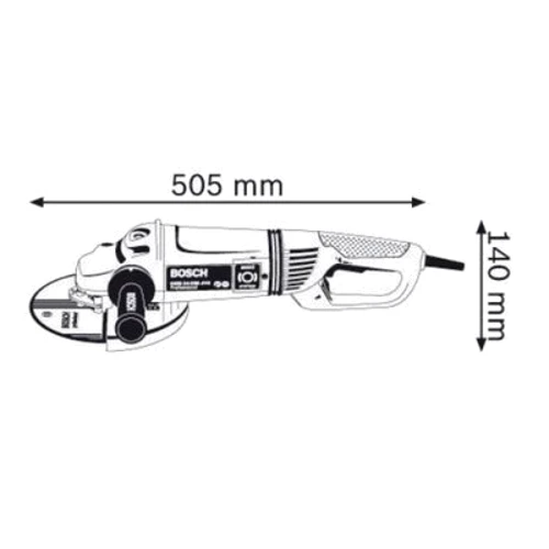 Шлифмашина угловая (болгарка) Bosch GWS 24-230 JVX (0601864504): Макс. частота вращения диска 6500 об/мин