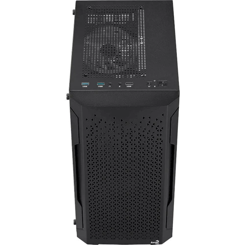 Корпус AeroCool Trinity Mini-G-BK-v2: Матеріал передній панелі пластик + загартоване скло