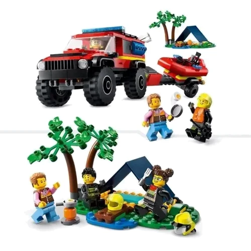 Конструктор LEGO City Пожарная машина со спасательной шлюпкой (60412) фото 4