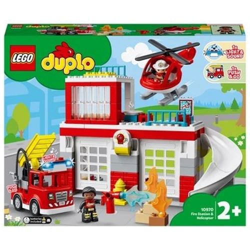Конструктор LEGO DUPLO Пожарная часть и вертолет (10970)