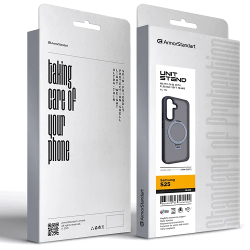 Чехол для телефонов ArmorStandart Unit Stand Black for Samsung S931 Galaxy S25 (ARM82857): Совместимость Samsung S931 Galaxy S25