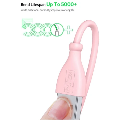 Кабель T-PHOX USB Cable to microUSB Kitty 1m Pink (T-M817 Pink) фото 7