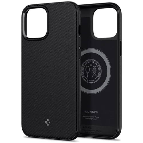 Чохол для iPhone Spigen Mag Armor Black (ACS01864) for iPhone 12 Pro Max фото 5