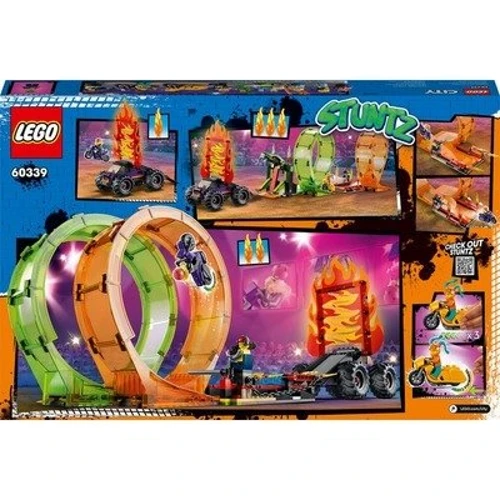 Конструктор LEGO City Stuntz Двойная петля каскадерской арены (60339): Рекомендуемый возраст 7+