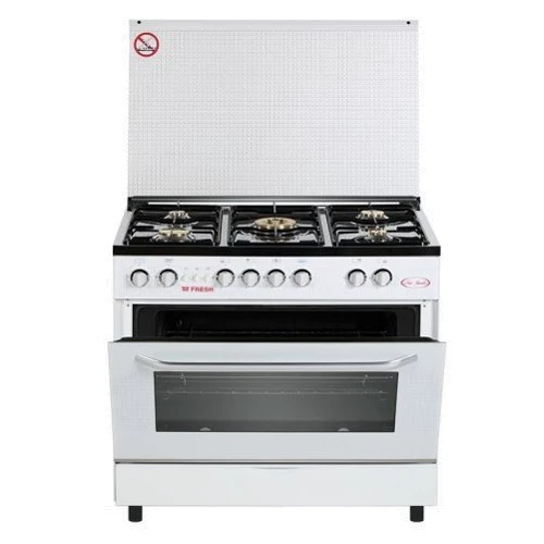 Газова плита Fresh N90 G5 / 01 (60x90) (білий / нержавіюча сталь): Тип варильної поверхні газова