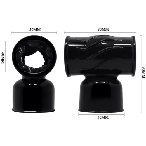 Насадка на вибромассажер LYBAILE Power Head Male Masturbator Wand Massager Head Transparent
