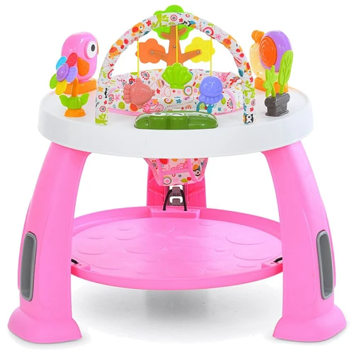 

Развивающий центр-прыгунчик 3в1 Bambi розовый (M 6243-8)