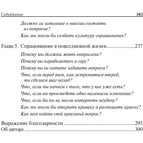 Уоррен Бергер: Красивый вопрос: Количество страниц 304