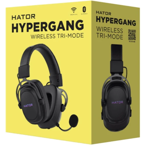 Навушники Hator Hypergang Wireless Tri-mode Black (HTA-850): Чутливість (дБ) 111