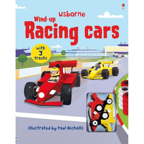 Wind-up Racing Cars / Интерактивная книга Спортивные автомобили