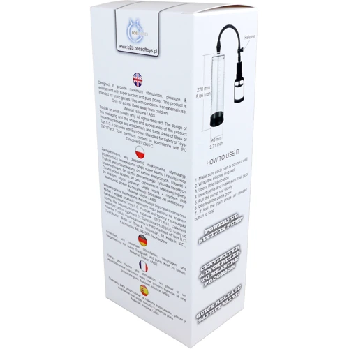 Вакуумная помпа BOSS Power Pump Black&Clear MAX Penis Enlarger