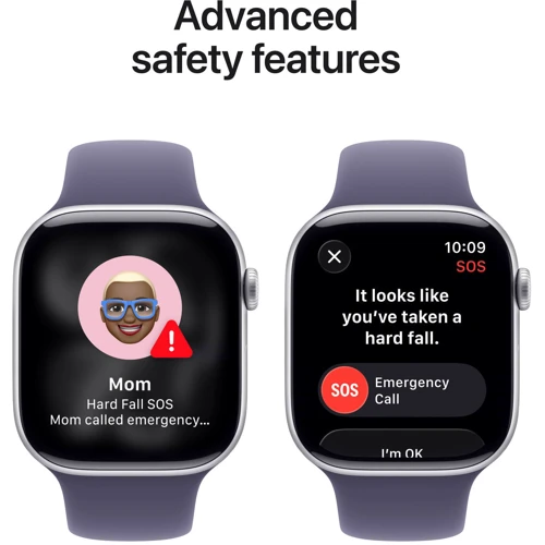 Apple Watch Series 11 GPS 42mm Silver Aluminium Case with Purple Fog Sport Band - M/L (MEU74)