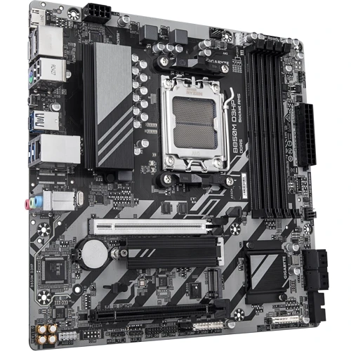 GIGABYTE B850M D3HP UA: Разъемы на плате USB 3.2 Gen 1, USB 2.0, PCI, SATA 3.0, M.2