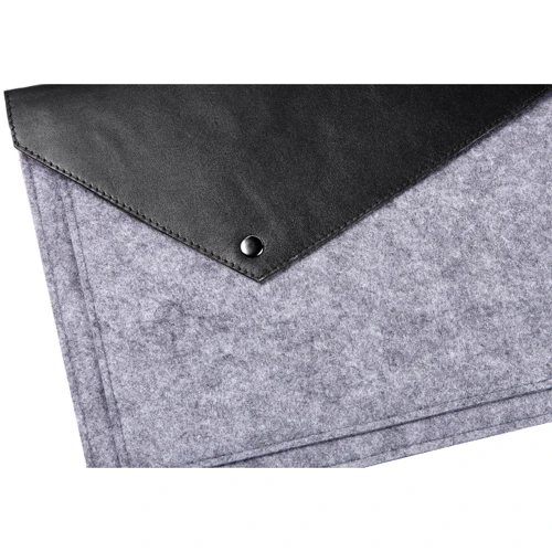 Gmakin Cover Envelope Felt Black/Grey with Snap (GM13-15) for MacBook Pro 15/Pro 16: Колір сірий (Space Gray)
