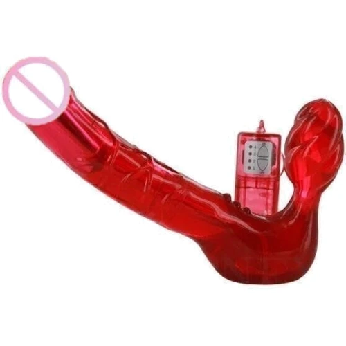 Без ременной вибро страпон Toy Joy Bend Over Boyfriend Red
