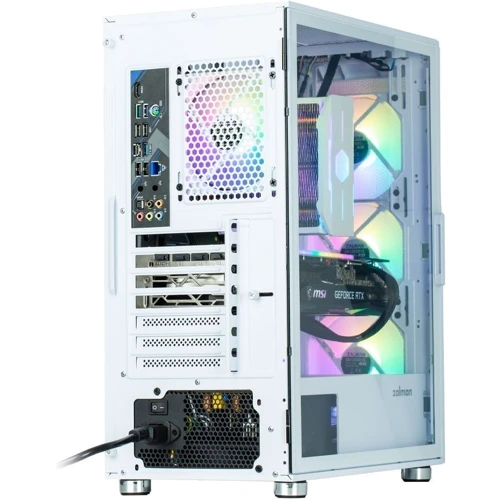 Корпус Zalman I3 Neo (I3NEOWHITE): Материал передней панели пластик и металл