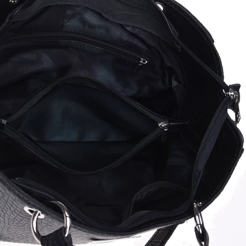 Женская сумка тоут Ricco Grande черная (1l797rep-black) фото 9