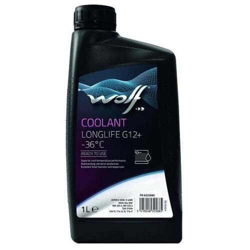 Охолоджуюча рідина WOLF COOLANT LONGLIFE G12+ -36°C 1Lx12