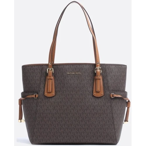 Женская сумка тоут Michael Kors VOYAGER EW TOTE темно-коричневая (30T8GV6T4B200)