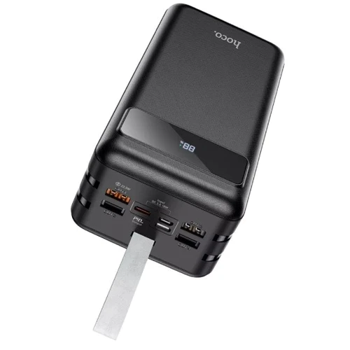 Зовнішній акумулятор Hoco Power Bank 60000mAh J8B Electric 22.5W Black: Вбудований кабель немає