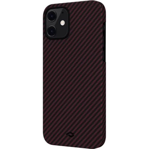 Чехол для iPhone Pitaka MagEZ Case Twill Black/Red (KI1203) for iPhone 12 mini: Цвет красный