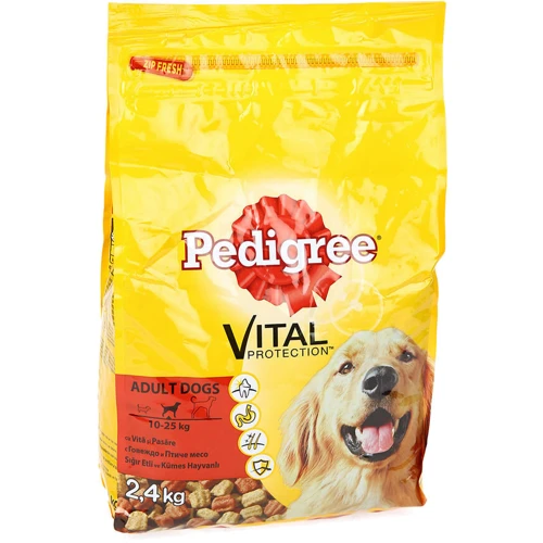 Сухой корм Pedigree для взрослых собак Говядина и птица 2.6 кг (5998749120811): Тип Сухой корм