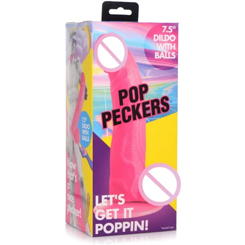 Фаллоимитатор Pop Peckers 7.5" Dildo Pink