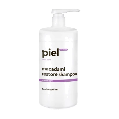 Piel Cosmetics Macadami Restore Shampoo 1000 ml Bосстанавливающий шампунь для поврежденных волос