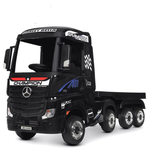 Детский электромобиль Грузовик Bambi Racer Mercedes с прицепом, черный (M 4208EBLR-2(2))