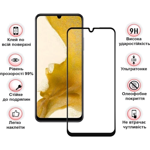 Аксессуар для смартфона BeCover Tempered Glass Black for ZTE Blade A34 (711796)