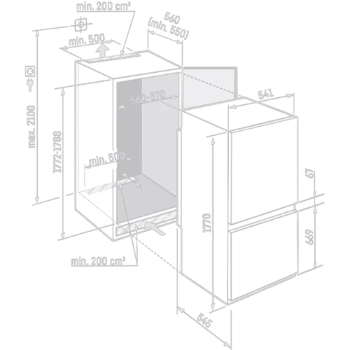 Встраиваемый холодильник Liebherr ICNSe 5103 Pure (ICNSE5103): Класс энергопотребления A++
