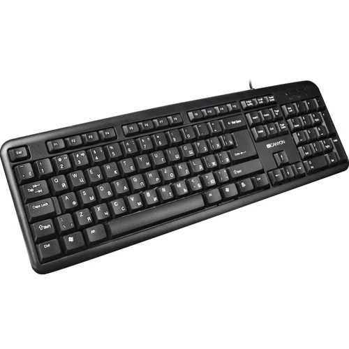 Клавіатура Canyon CNE-CKEY01-RU Black: Підключення дротове