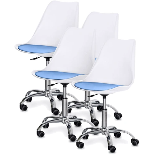 Детское кресло Evo-Kids Capri White / Blue 4 шт. (H-231 W/BL -Х4)