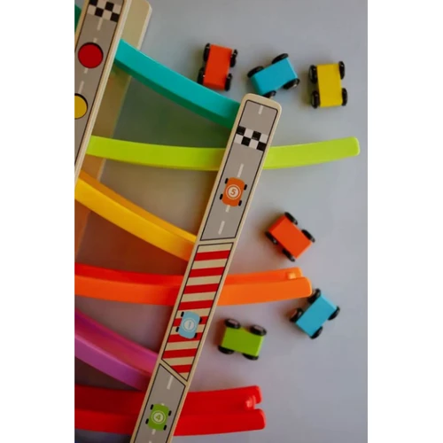 Деревянная игрушка Tree Toys Трек машинки 8 шт. (MD 2541)