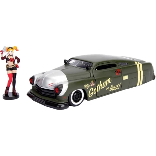 Машина металева Jada Харлі Квін Mercury 1951 з фігуркою Сіра 1:24 (253255005)