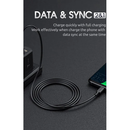 Кабель T-PHOX USB Cable to USB-C Fast 3A 1.2m Black (T-C829 Black) фото 10