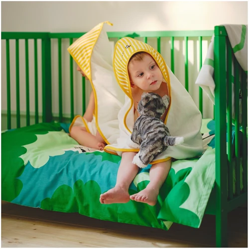 Комплект постільної білизни для дитячого ліжечка ІКЕА GRÖNFINK 60х120 см (80572364)