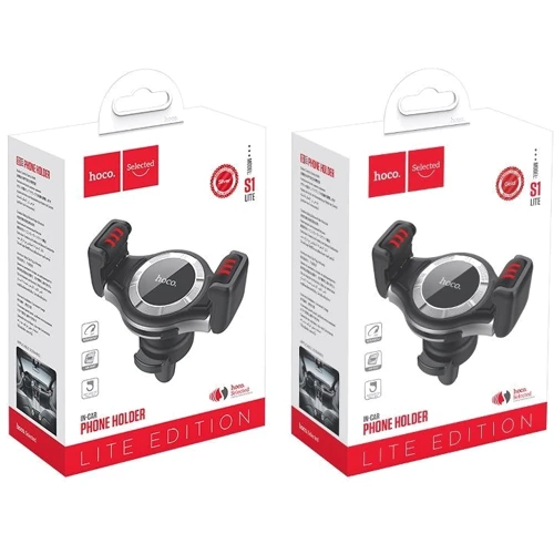 Держатель Hoco Car Holder Air Vent S1 Lite Silver фото 5