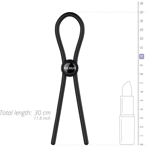 Эрекционное кольцо Nexus FORGE Single Adjustable Lasso Black