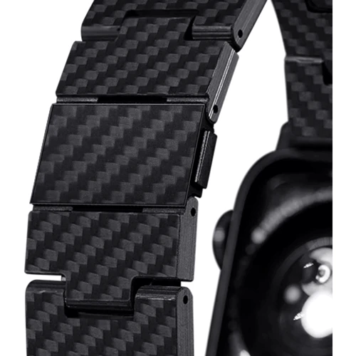 Аксессуар для Watch Pitaka Carbon Fiber Watch Band Retro Black/Grey for Apple Watch 42/44/45/49mm (AWB2311): Тип аксессуара ремешок
