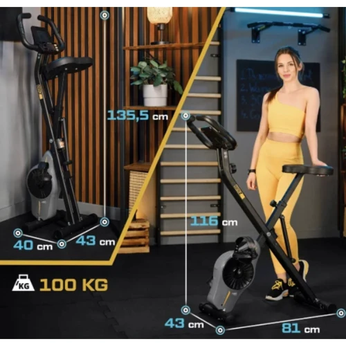 Велотренажер Trex Sport TX-340XB BRIZ магнитный серый (5902308232488)