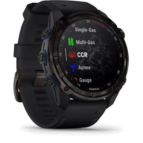Смарт-часы Garmin Descent Mk3i 51mm Carbon Grey DLC Titanium with Black Silicone Band and Descent T2 Transceiver (BNDL-DMK3-51CGDT2): Дисплей 1.4" AMOLED (454x454)