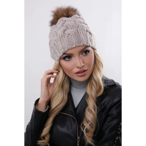 Шапка жіноча Sofi бежева (SH17004)