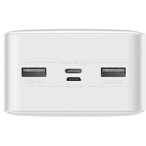 Внешний аккумулятор Baseus Power Bank 30000mAh Bipow Display 15W White (PPDML-K02): Встроенный кабель нет