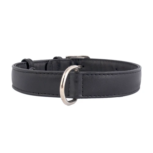 Ошейник Collar Glamour без украшений 20 мм 30-39 см черный (4820152560827)