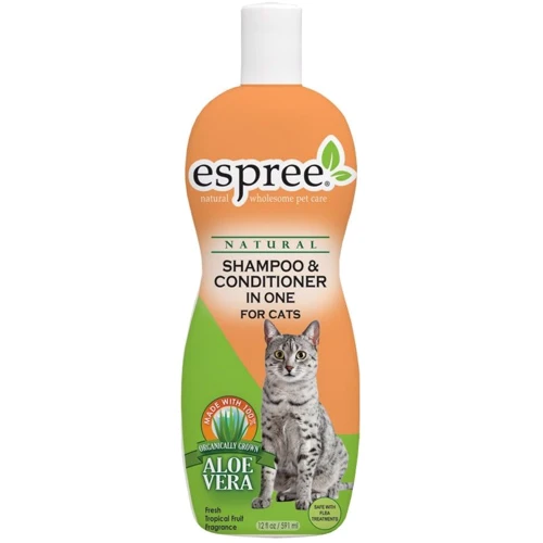 Шампунь и кондиционер Espree Shampoo'N Conditioner In One for Cats в одном флаконе 355 мл (e01082)