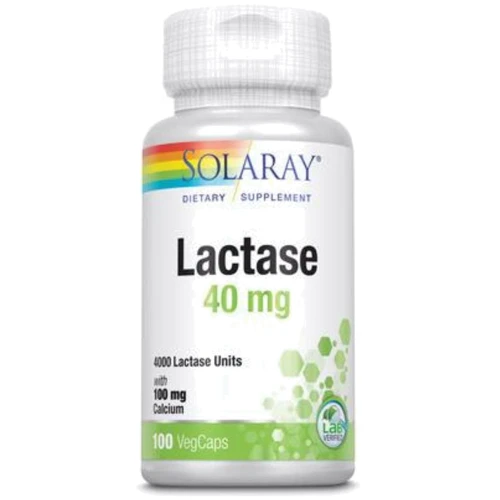 Solaray Lactase Лактаза 40 мг 100 вегетарианских капсул