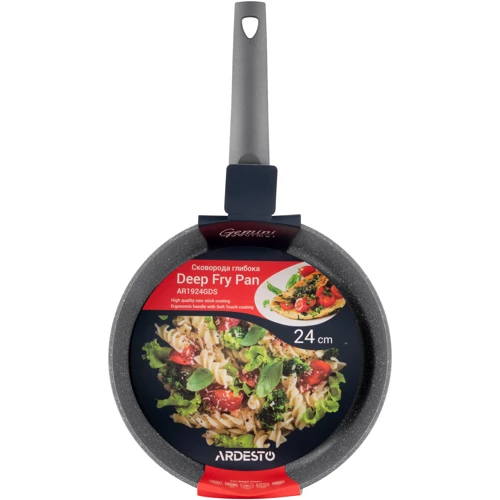 Сковорода Ardesto Gemini Gourmet Apulia 24 см (AR1924GDS): Антипригарное покрытие Pfluon