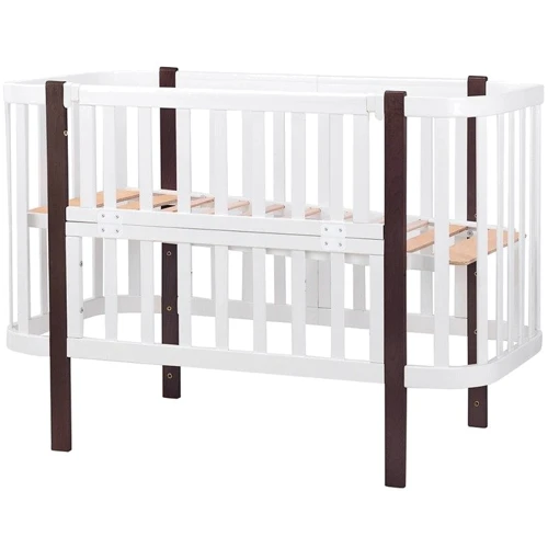 

Детская кроватка Babyroom Луна 120х60 см белый - венге (625644)
