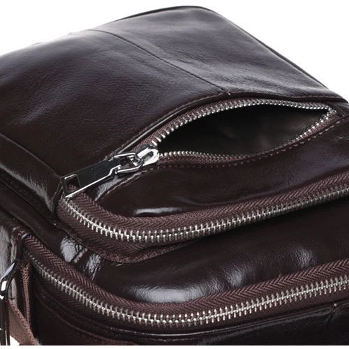 Мужская сумка планшет Keizer коричневая (K16018-brown): Тип ручки Короткая ручка, Плечевой ремень